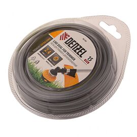  Леска для триммера DENZEL двухкомпонентная  круглая 2,4мм х 15м, Extra cord 96180 