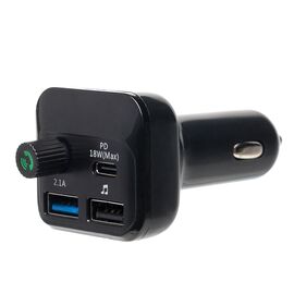  Автомобильный FM-трансмиттер - M24 PD 2USB/PD18W (black) (212243) 