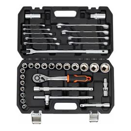  Торцевые головки Gigant GAS-1/2-35 с принадлежностями 1/2 дюйма с комбинированными ключами, 35 предметов 
